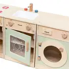 Drewniany Zestaw Kuchenny XL Pralka Kuchenka Zmywarka - zielony