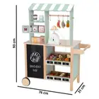 Drewniany Sklepik i Stragan 2w1 – Wielofunkcyjny Food Truck z 73 Akcesoriami