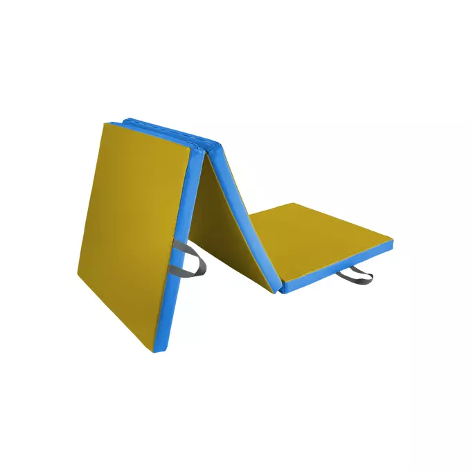 195x100x5 cm - materac rehabilitacyjny, trzyczęściowy - Kolor: Żółty - 1123