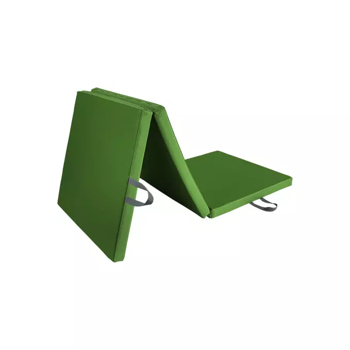195x100x5 cm - materac rehabilitacyjny, trzyczęściowy - Kolor: Ciemnozielony - 6263