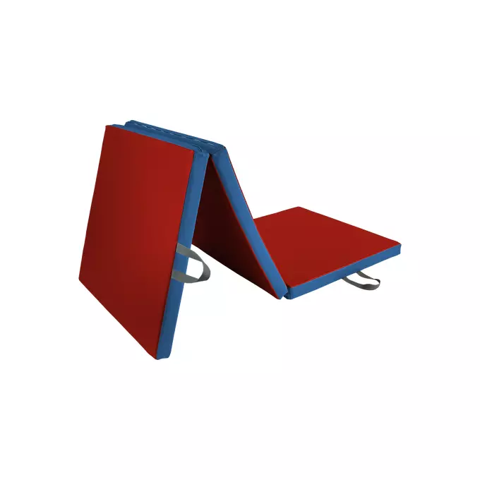 195x100x5 cm - materac rehabilitacyjny, trzyczęściowy - Kolor: Czerwony - 3104