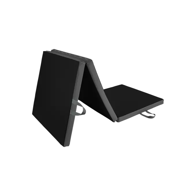 195x100x5 cm - materac rehabilitacyjny, trzyczęściowy - Kolor: Czarny - 9011